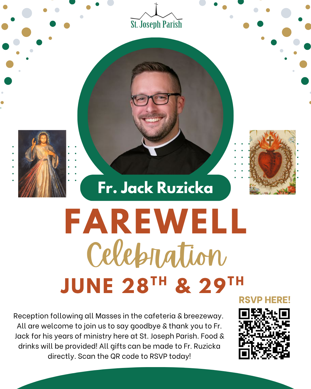 Farewell Flyer - Fr. Ruzicka